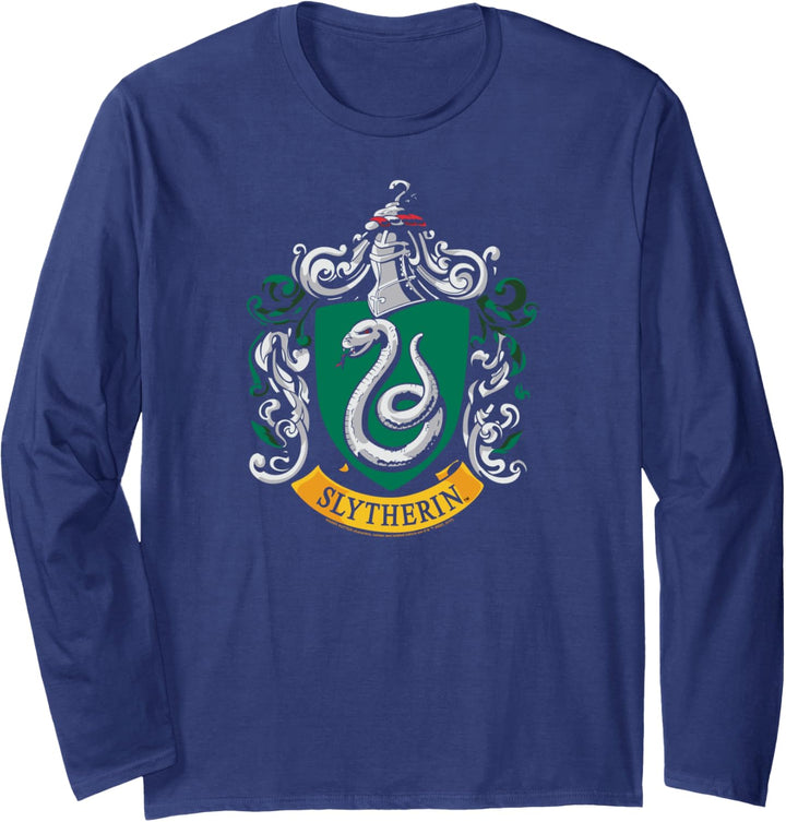 Harry Potter Slytherin House Crest Langarmshirt