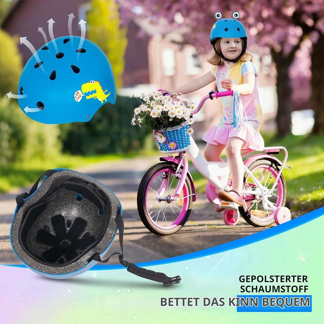 Nattork Kinderhelm für Mädchen und Jungen, DIY Kinder Fahrradhelm für Multi-Sport, Verstellbarer Hel