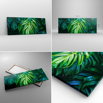 Panorama Bilder auf Leinwand 100x40cm Leinwandbild mit Rahmen Blume Natur Gross Wanddeko Bild Schlaf