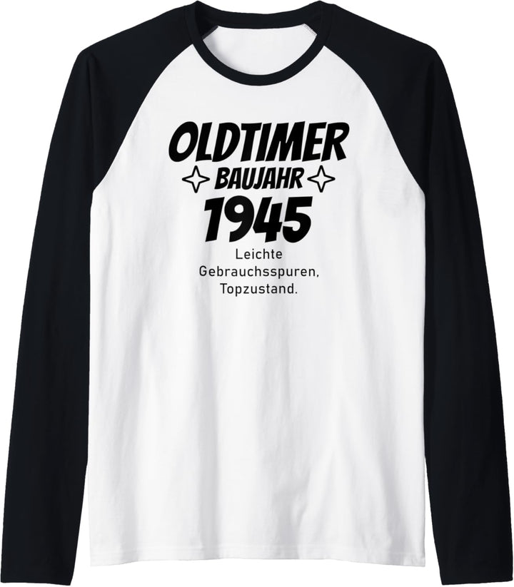 Oldtimer Baujahr 1945 Design 74. Geburtstag lustig Raglan