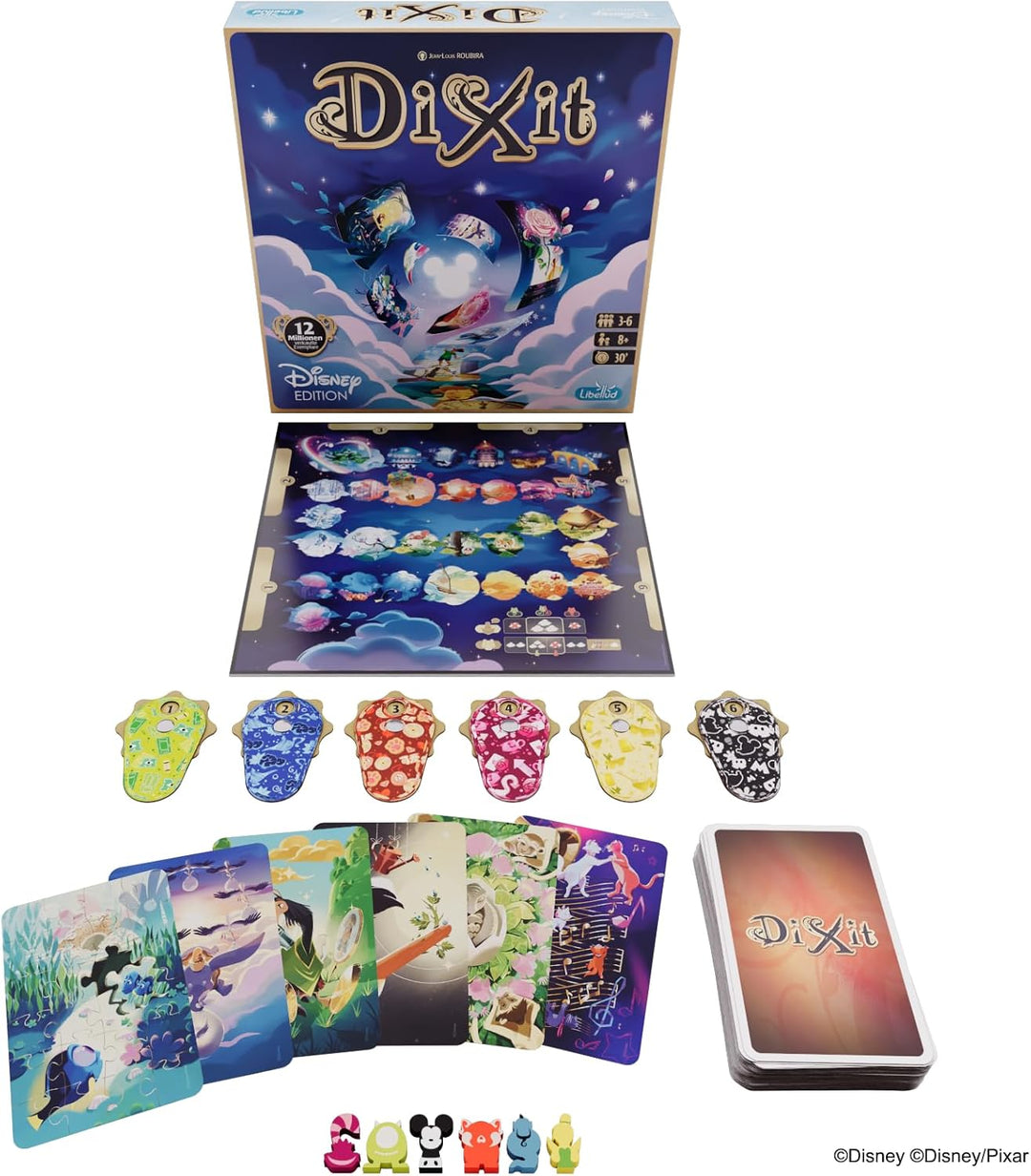 Libellud, Dixit: Disney Edition, Familienspiel, Kartenspiel, 3-6 Spieler, Ab 8+ Jahren, 30 Minuten,