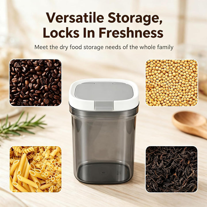 Vakuum Kaffeedose 1300ml, Kaffeedose luftdicht mit Löffel und Deckel, Kaffeepulver Behälter für Kaff