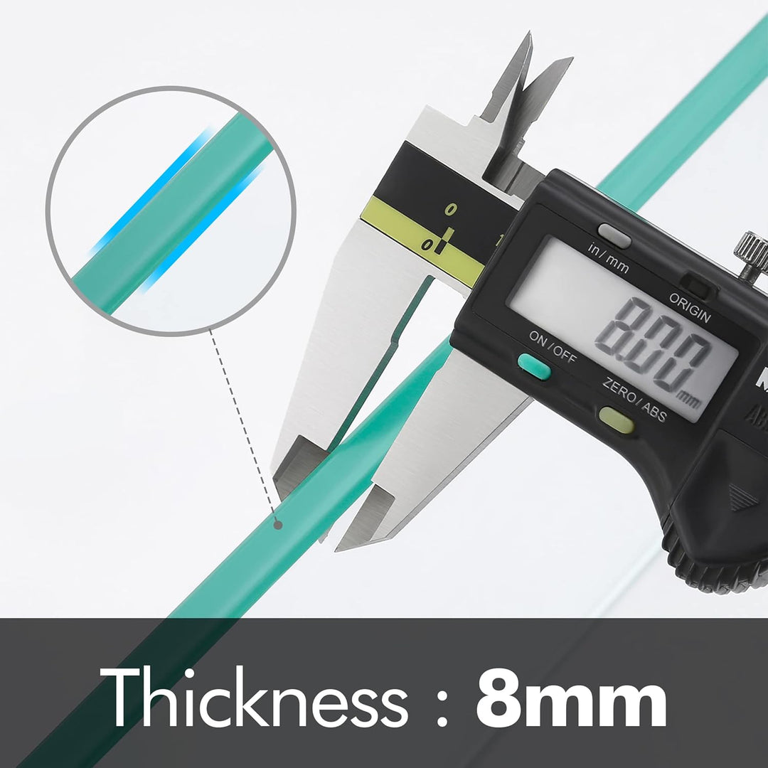 KES Duschablage Glas Duschregal Glasregal 8mm Ablage Bad Glasablage für Badezimmer Wandregal Badrega