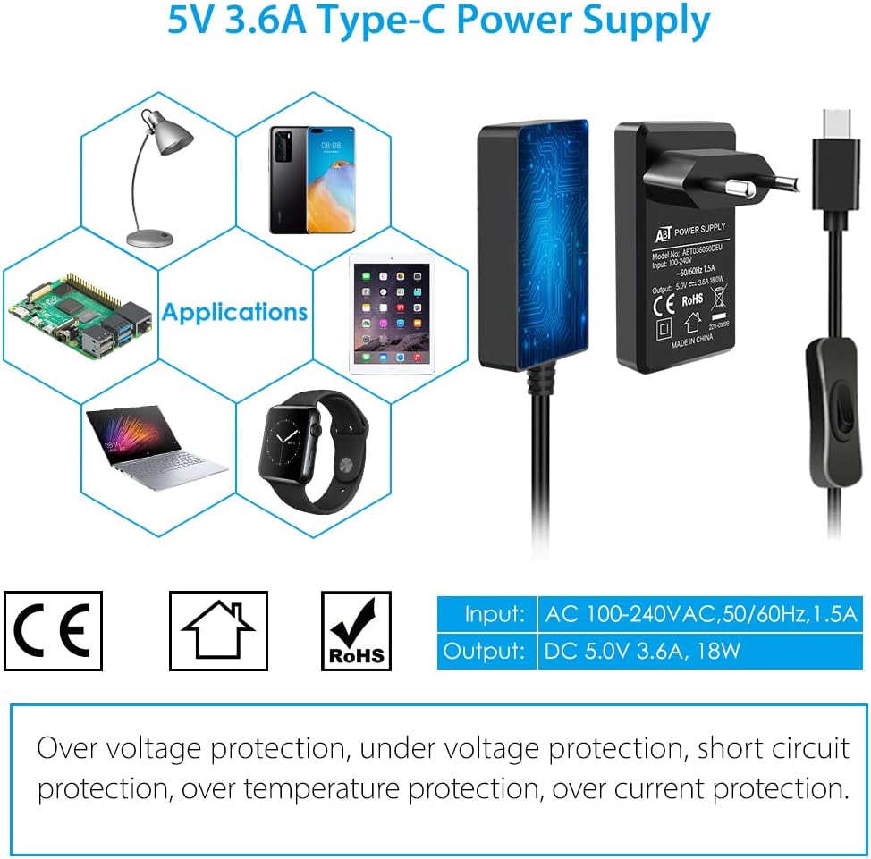 GeeekPi Raspberry Pi 4 4GB Starter Kit mit 64GB SD Karte, Raspberry Pi 4 Gehäuse mit PWM Lüfter, Ras