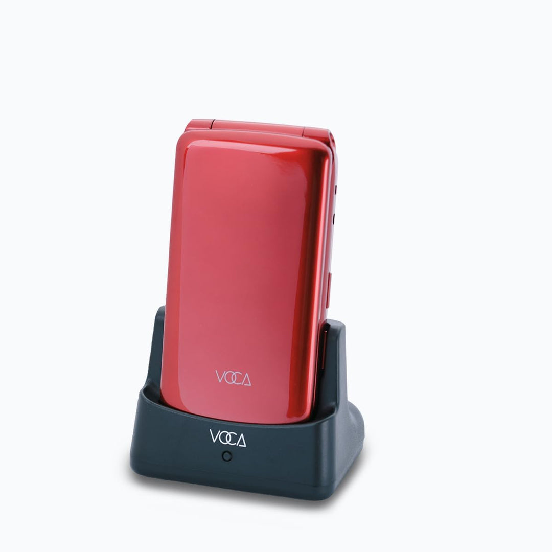 VOCA Klapphandy mit grossen Tasten für Senioren | Entsperrtes 4G LTE | Hohe Lautstärke | SOS-Taste |