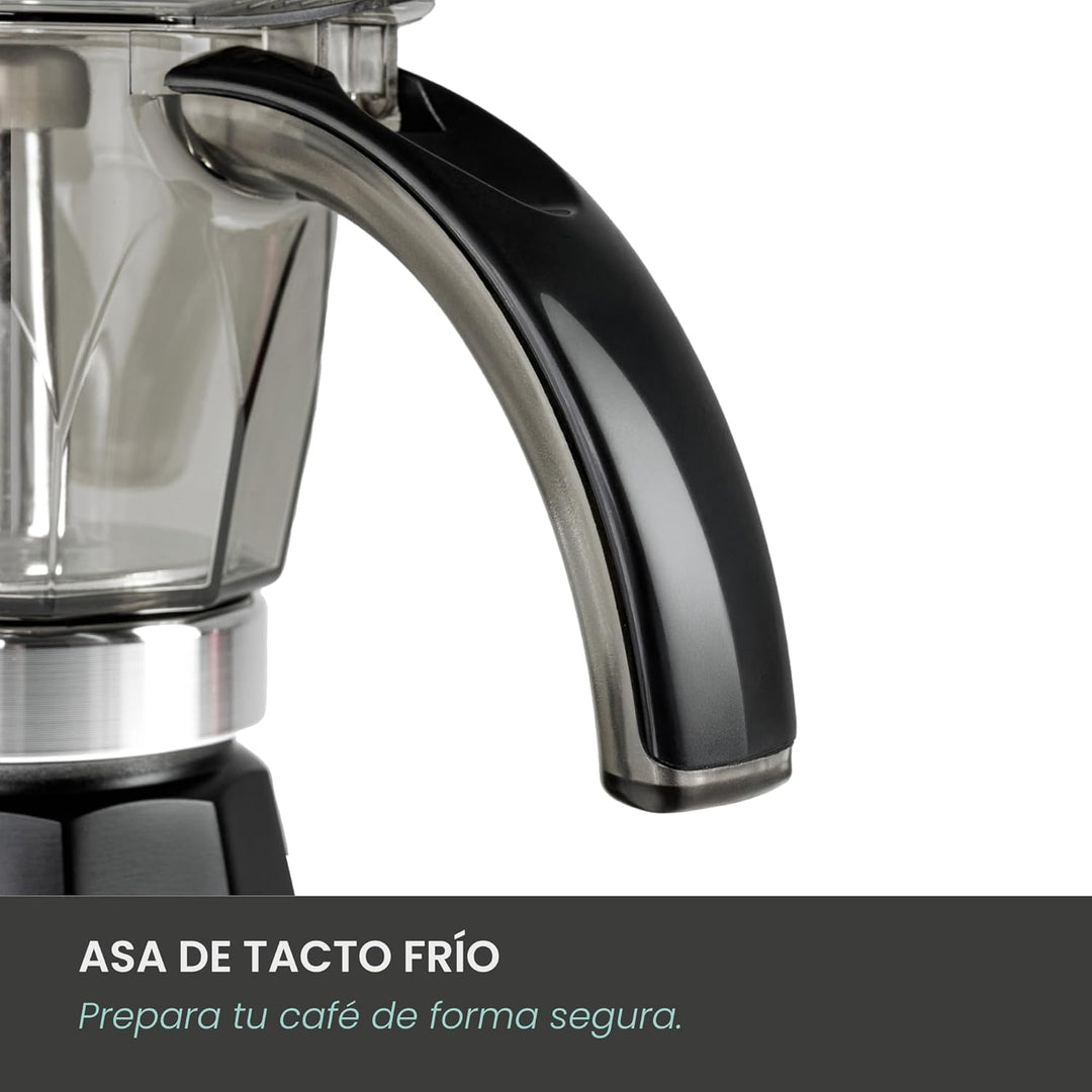 Jocca - Caffettiera elettrica wireless con capacità 6 tazze | Gira sulla base fino a 360º | manico c