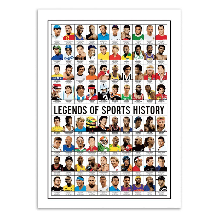 Wall Editions Art-Poster - Legends of Sports History - Olivier Bourdereau