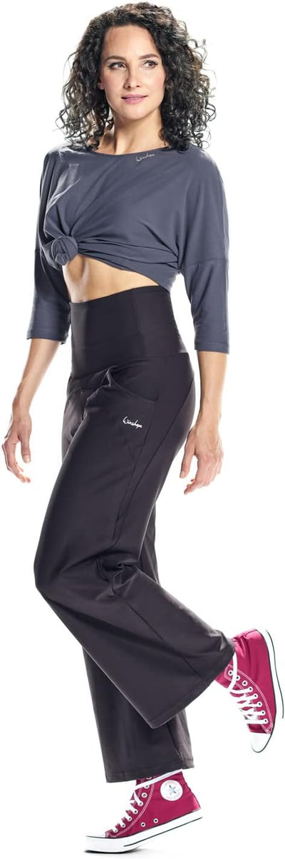 WINSHAPE Damen Damen Functional Light and Soft ¾-arm Top Dt111ls Yoga-Shirt XS Anthrazit, XS Anthraz