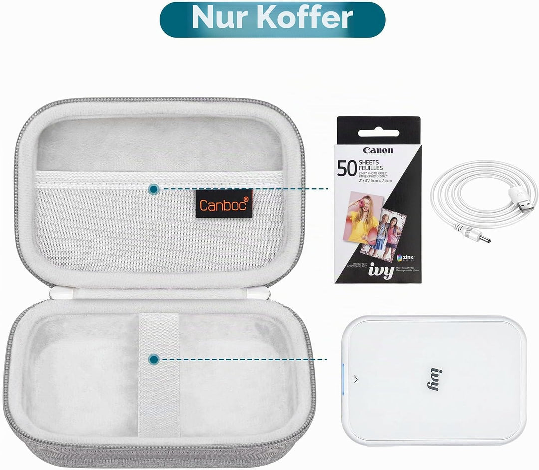 Canboc Tragetasche für Canon Ivy 2/Canon Ivy/Canon Ivy CLIQ+2 CLIQ 2 Mini Fotodrucker Mobile Wireles