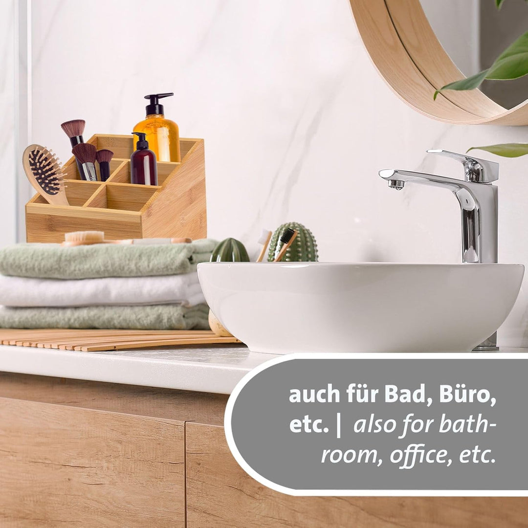 Westmark Küchen-Organizer/Tischbutler, 2 Stück, Je 5 Fächer, Masse: Je 13 X 13,5 X 16 cm, Bambus, Ta