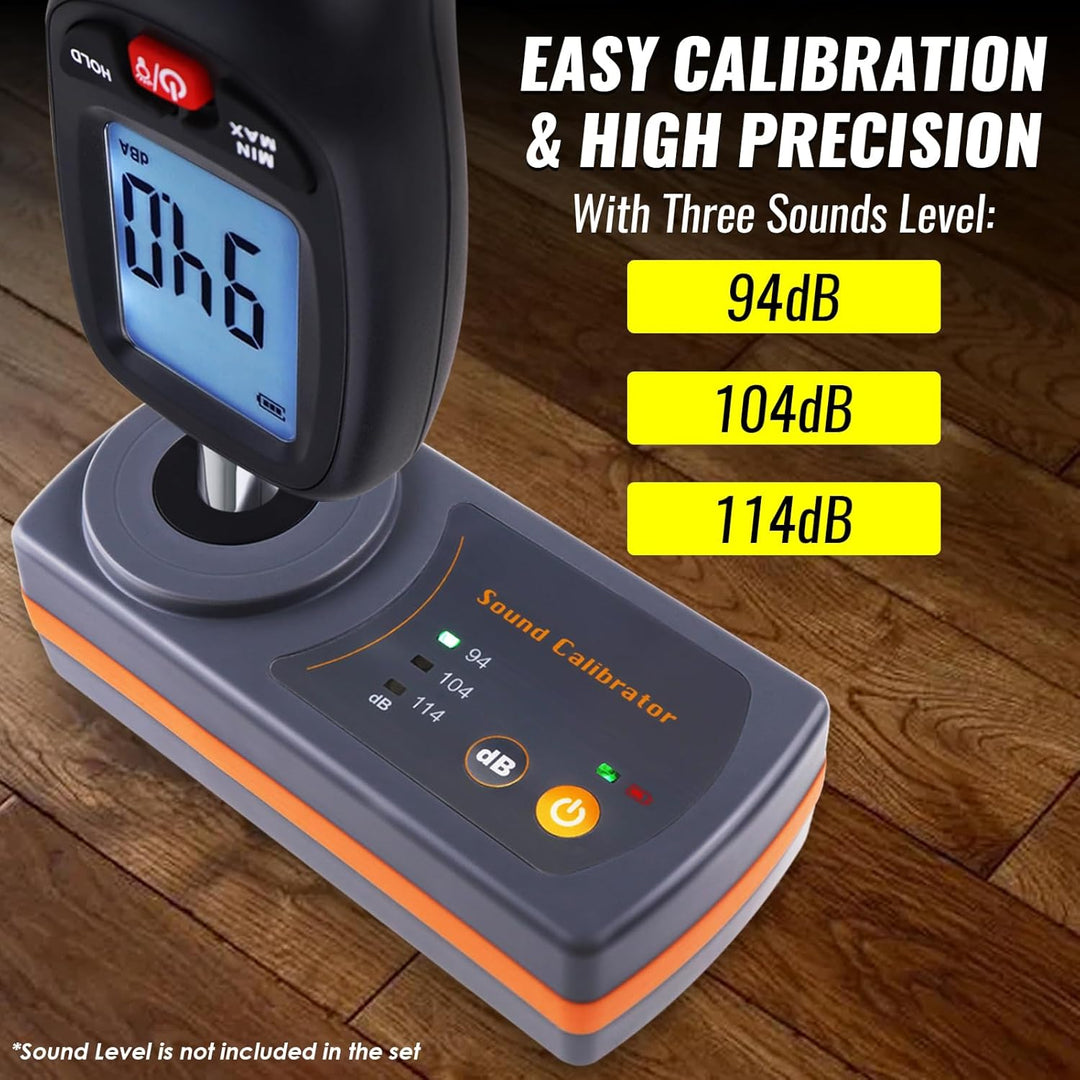 Klang Meter Dezibel Niveau Kalibrator Kalibrierung 114dB / 94dB / 104dB Kalibrierung Niveau für Scha