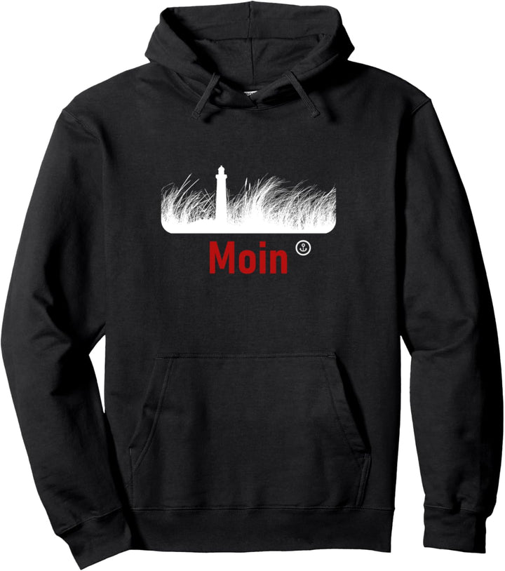 Dünen Leuchtturm Anker Moin Pullover Hoodie