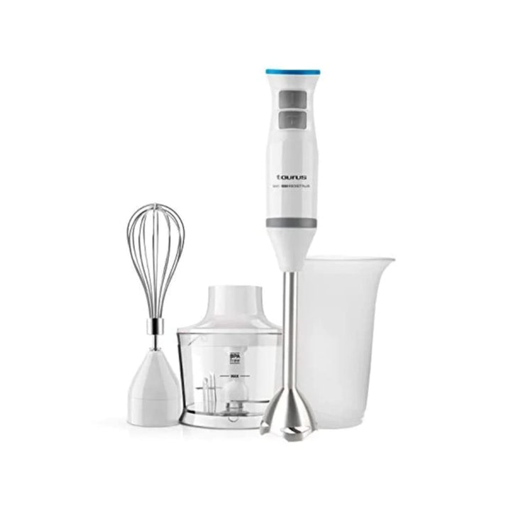 Taurus Bapi 1000 Rocket Plus Inox - Stabmixer-Set | 1000W | Zubehör: Messbecher, Zerkleinerer und Sc
