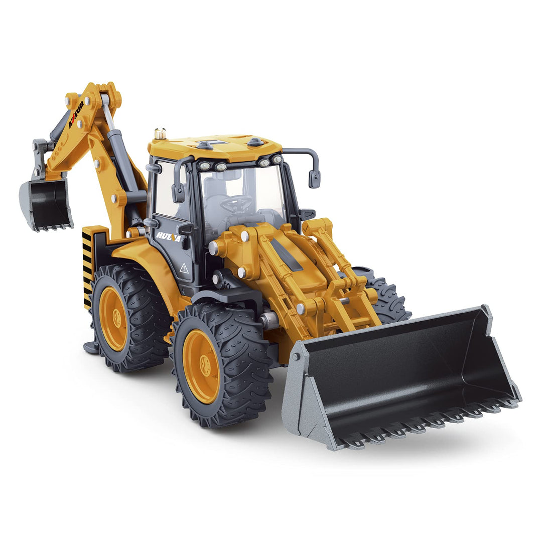 fisca Die-cast Bagger Baggerlader Frontlader LKW 1/50 Metalltechnik Fahrzeug BAU Traktor Modell Samm