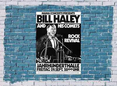 Bill Haley and his Comets - Rock Revival, Frankfurt 1972 » Konzertplakat/Premium Poster | Live Konze