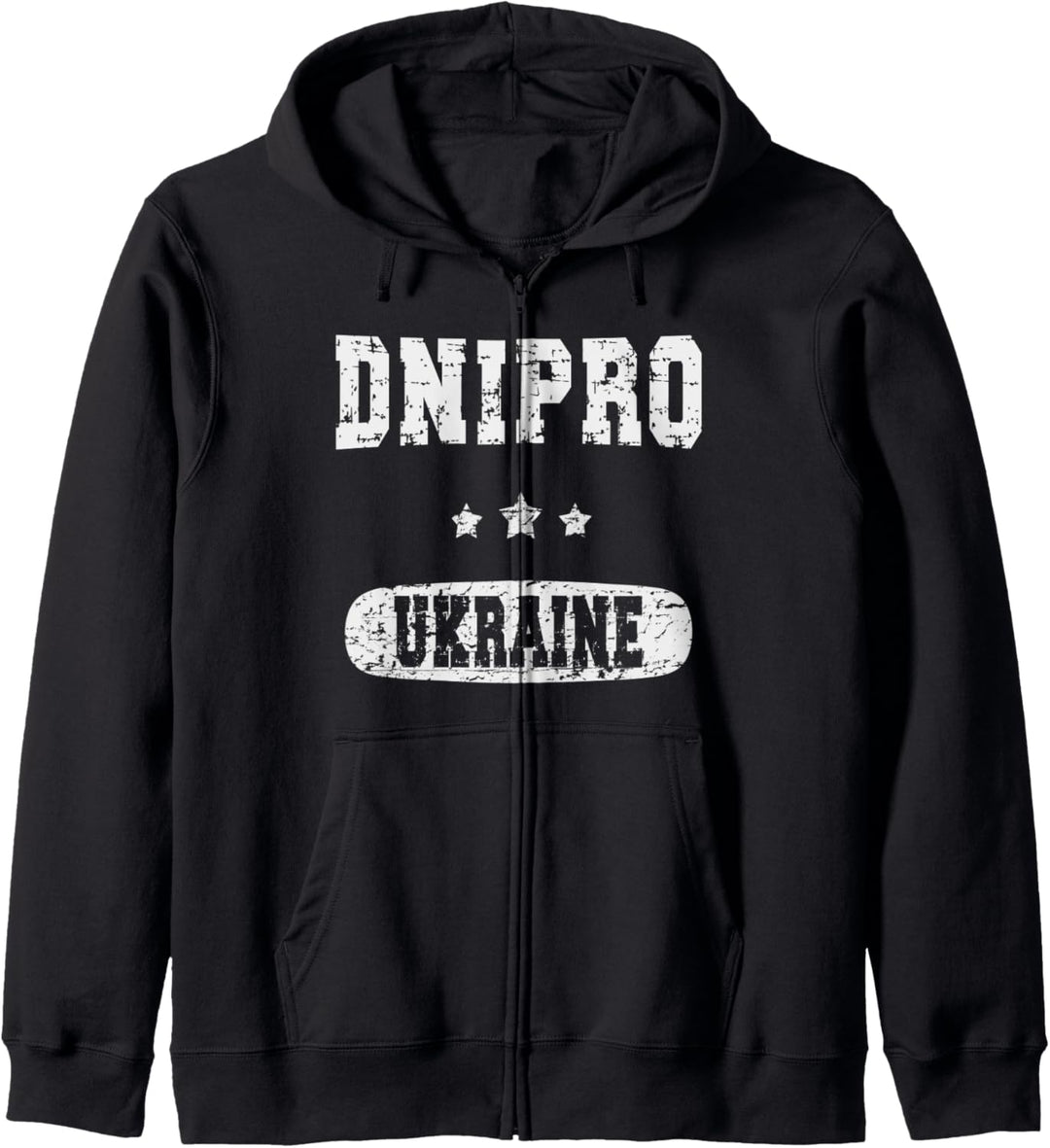 Jahrgang Dnipro Ukraine Kapuzenjacke