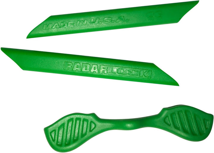 HKUCO For Oakley Radarlock Path Blue/Green Polarized Replacement Lenses And Green Earsocks Rubber Ki