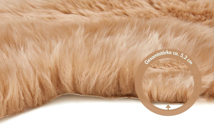 -LUXOR- living Lammfell Schaffell Echt, Fellteppich, Fell für Stühle, Lammfell Kinderwagen, Bettvorl