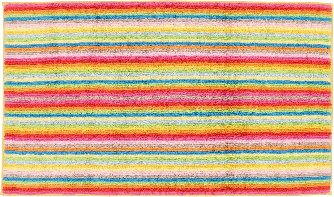 Cawö Home Badteppiche Life Style Streifen 7008 Multicolor - 25 70x120 cm, 70x120 cm