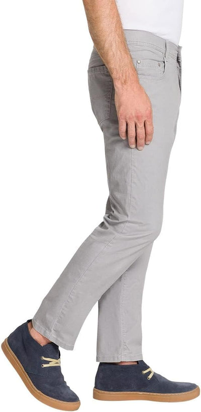 Pioneer Herren 5 Pocket Flachgewebe Stretch Hose, Mirage Gray, 42W / 32L