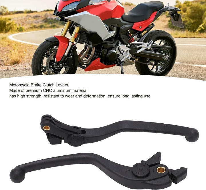 Perch Brake Clutch Handhebel Set 1 Paar Motorrad Bremskupplungshebel Links Rechts Griff Bremshebel E