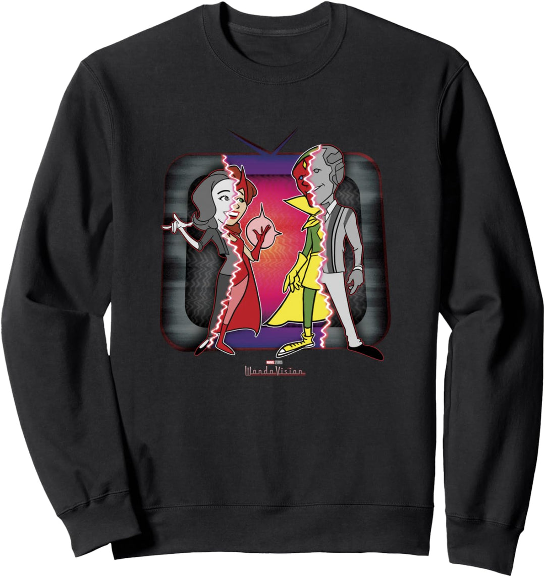 Marvel WandaVision Split Identities Wanda & Vision TV Sweatshirt