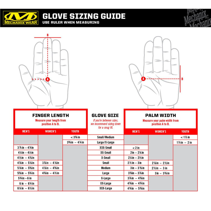 Mechanix Wear Mechanix Herren Original® (Large, Rot) Arbeitshandschuhe, Rot, L EU L Rot, L Rot