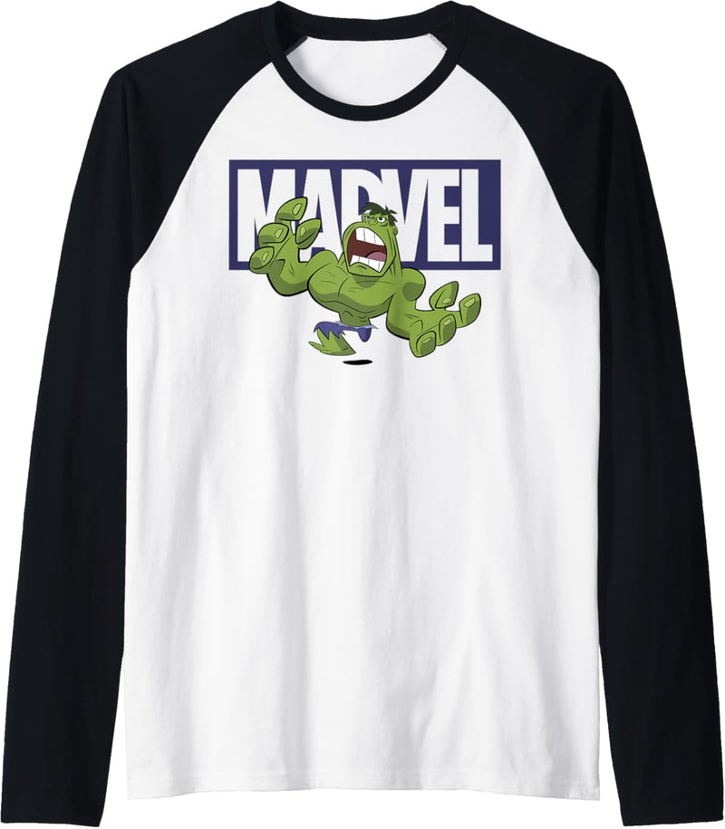 Marvel Avengers Hulk Logo Doodle Raglan