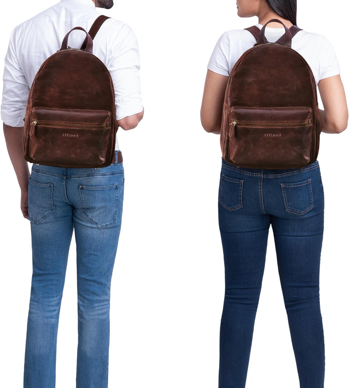 STILORD 'Flynn' Grosser Rucksack Leder XL Lederrucksack für Damen Herren Laptop Rucksack Reiserucksa