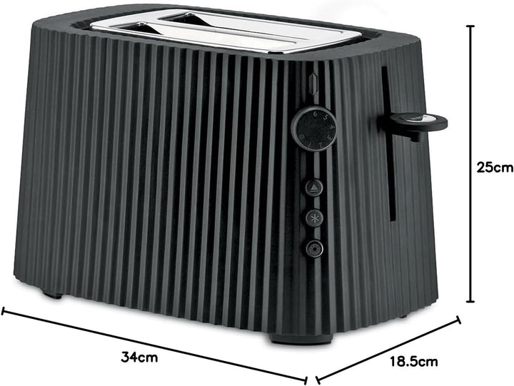 Alessi Plissé MDL08 B - Design Toaster, Sechs Stufen der Vergoldung, aus Thermoplastischem Harz, Eur