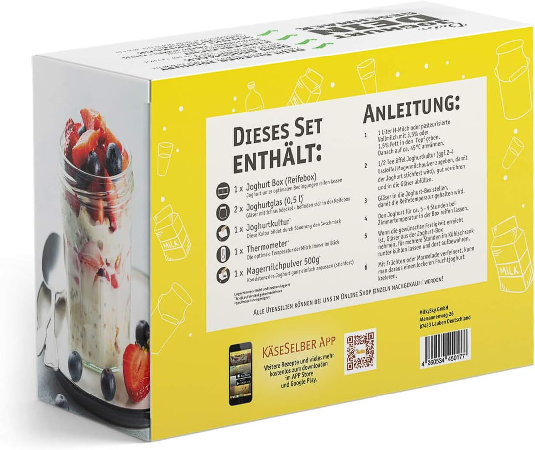 Joghurt selber Machen - Starter Set (ohne Strom) inkl.
