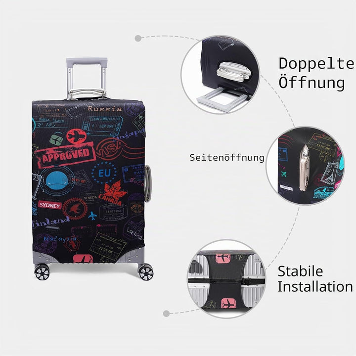 OrgaWise Kofferhülle Luggage Cover Gepäck Cover Gepäckabdeckung for Travel Luggage Schutzhülle Koffe