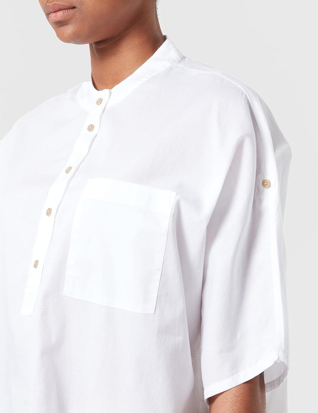 Camel Active Womenswear Damen Bluse 309821/7s65 S Broken White, S Broken White