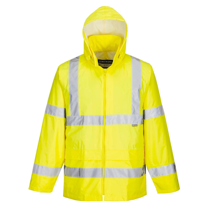Portwest H440 Herren Leichte Wasserdichte Hi-Vis Regenjacke Gelb 4X-Large, Gelb 4X-Large