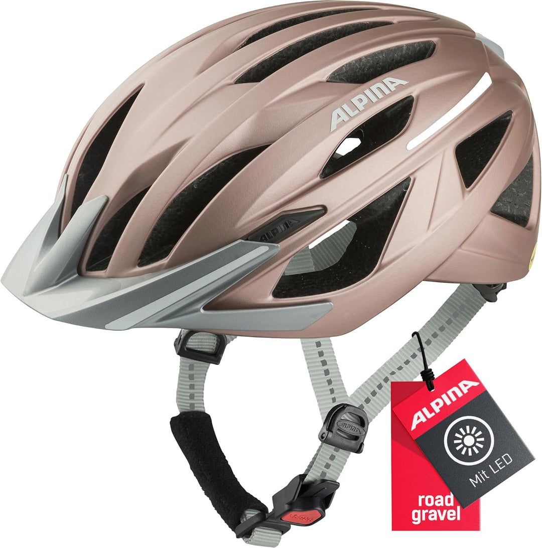ALPINA Gent MIPS - Reflektierender, Optimal Sichtbarer & Sicherer MIPS Fahrradhelm mt Fliegennetz Fü