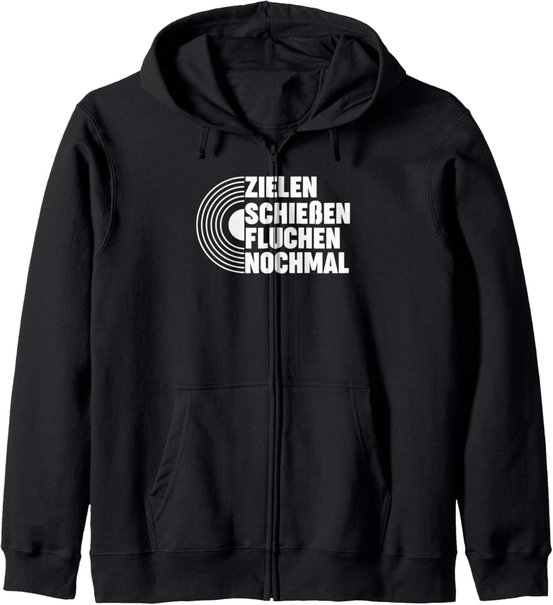 Zielen Schiessen Fluchen Nochmal Bogenschiessen Bogenschütze Kapuzenjacke