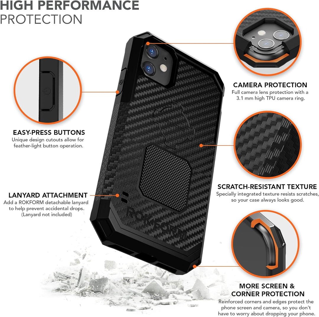 Rokform - Schutzhülle für iPhone 11, Rugged Series, magnetische Schutzhülle für Apple Gear, iPhone-H