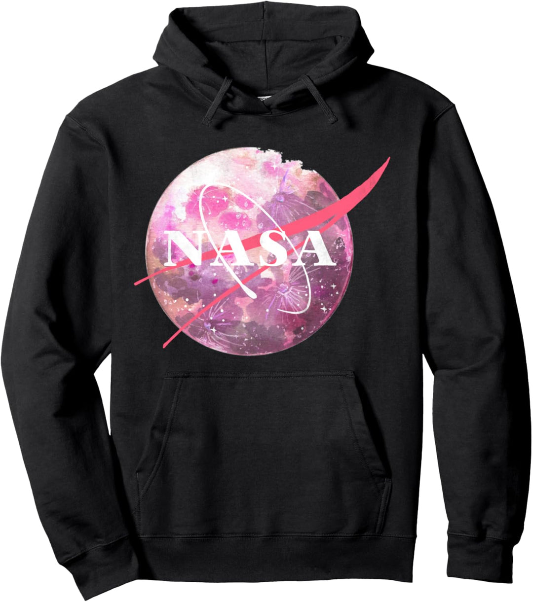 NASA Logo Planet Watercolors Poster Pullover Hoodie