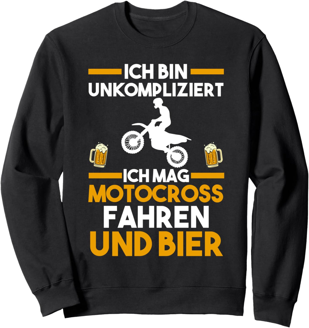 Motorrad Bier Motocross Sweatshirt