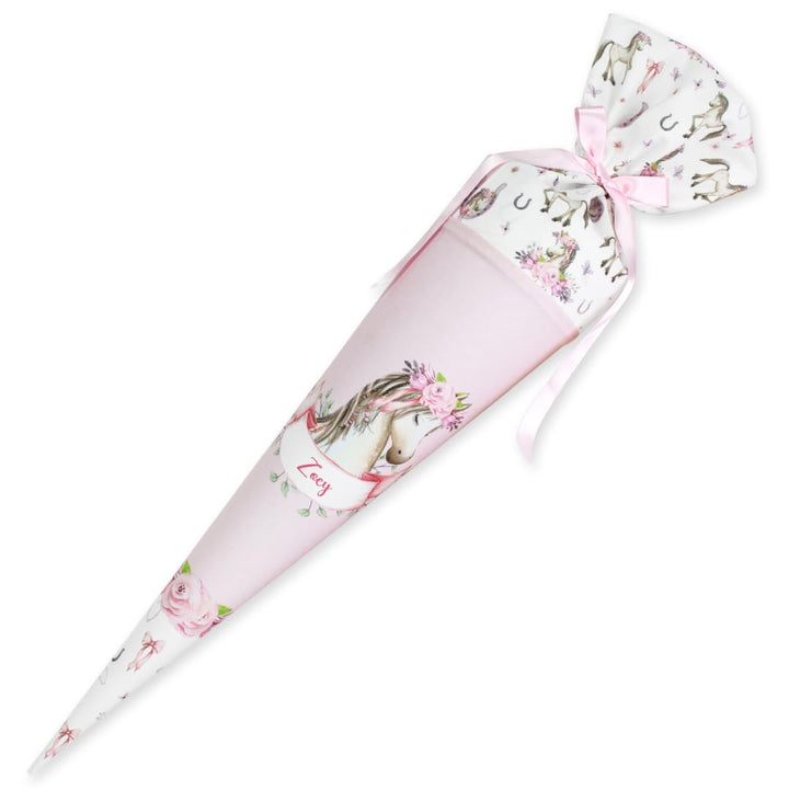 Schultüte aus Stoff Kuschel Velvet individualisierbar mit Wunschname personalisierbar 70 cm 85 cm -