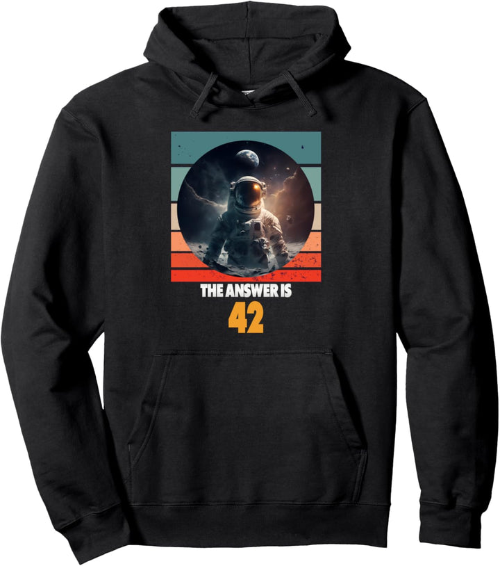 The Answer is 42, Genie, Nerd, Wissenschaft Pullover Hoodie