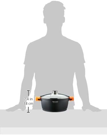 CAST ALUMINIUM POT WITH LID ECOCHEF 24 cm., 24 cm.