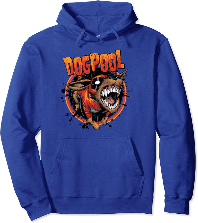 Marvel Deadpool Family Dogpool He Bites Pullover Hoodie
