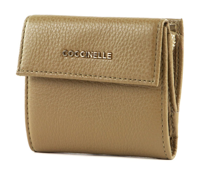 Coccinelle Metallic Soft Mini Wallet Moss Green