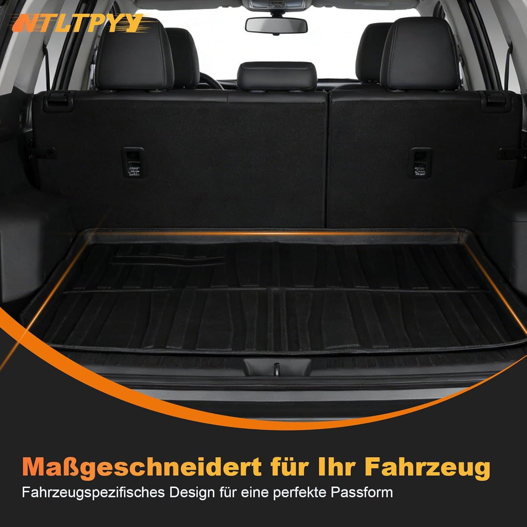 Auto Kofferraummatte für VW Touran II 2016-2021, Allwetter Kofferraummatte aus TPE, Wasserdicht ruts