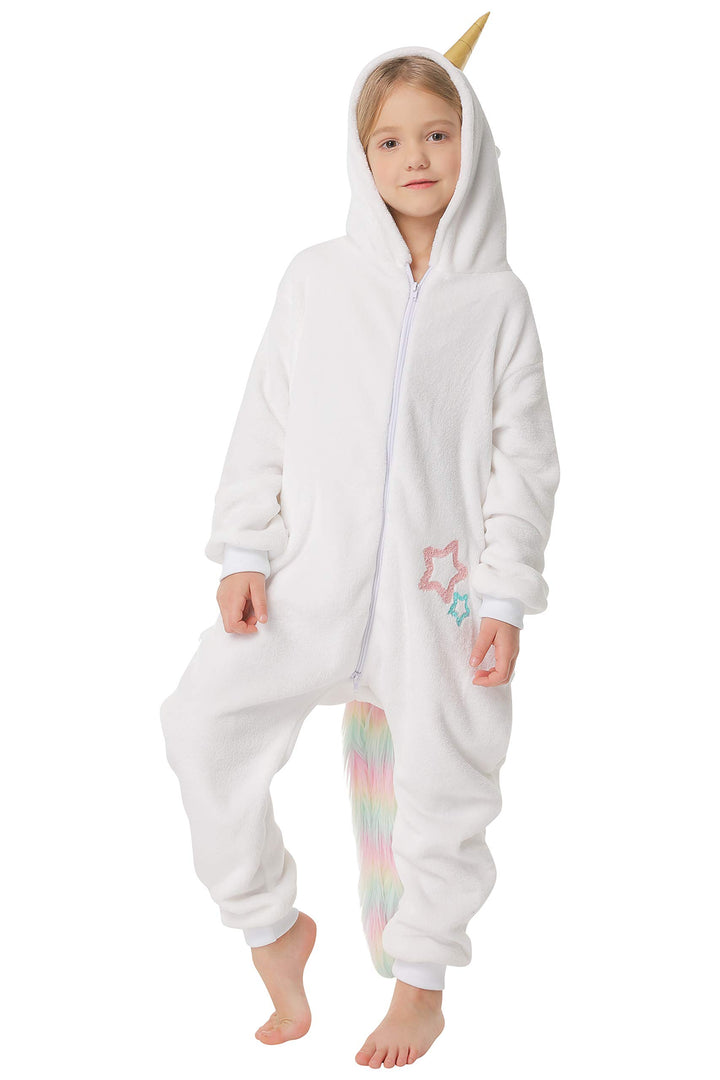 corimori - Mia das Einhorn Kinder Jungen Mädchen Onesie Jumpsuit Anzug Kostüm Verkleidung (Gr. 110-1