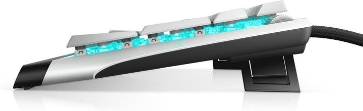 Dell Alienware 510K Low-Profile RGB Mechanical Gaming Keyboard - AW510K (Lunar Light), Weiss Single,