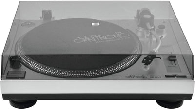 Omnitronic BD-1350 Plattenspieler Silber | Riemengetriebener DJ-Turntable | Lieferung inkl. Tonabneh