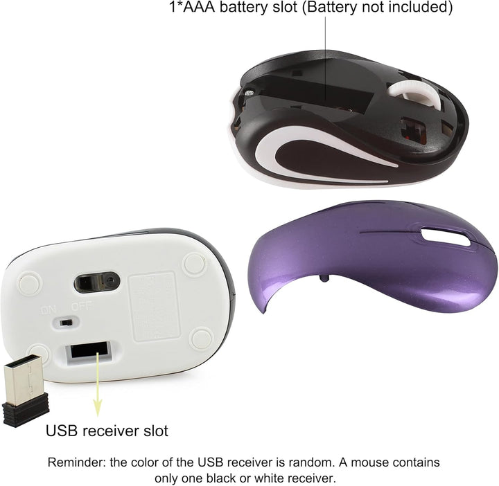 Kabellose Maus Niedliche Mini-Computermaus Kleine Grösse Tasche Tragbare Kompakte Reise USB Optische