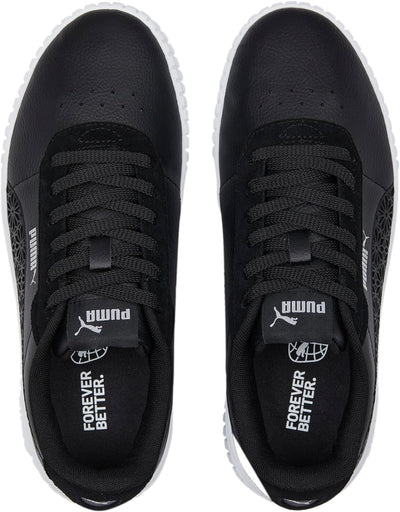 PUMA Damen Carina 2.0 Laser Cut Sneaker 39 EU Puma Black Strong Gray Puma Silver, 39 EU Puma Black S